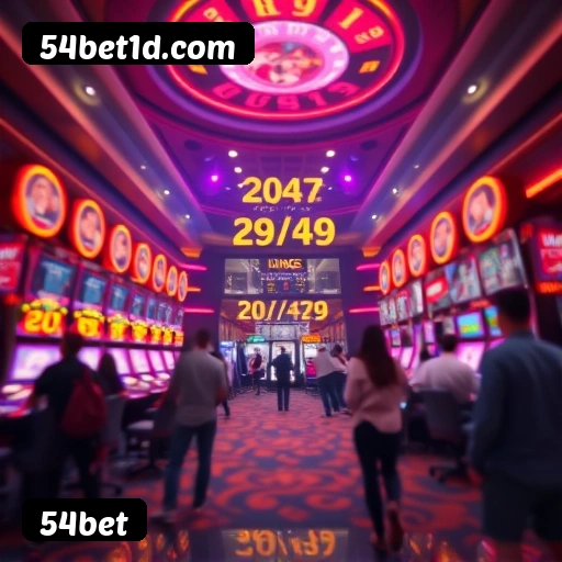 Fluxo de download do app 54bet — referência visual